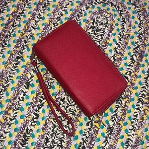 Red Wristlet Wallet